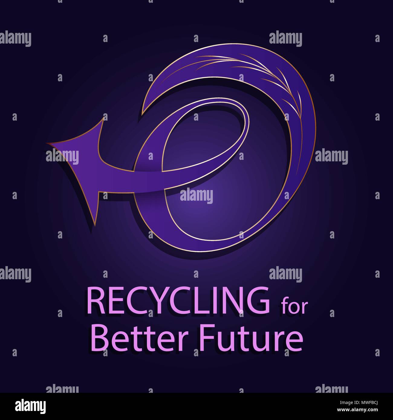 Letter e logotype design for recycling, environment, and organic brands