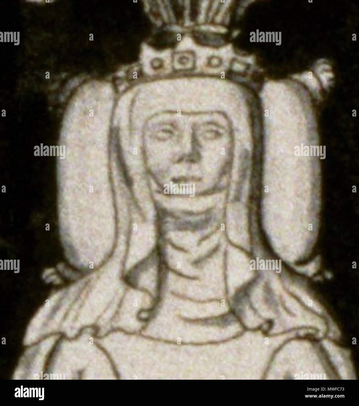 . English Joan II of Navarre . circa 1700. Roger de Gaignières 309