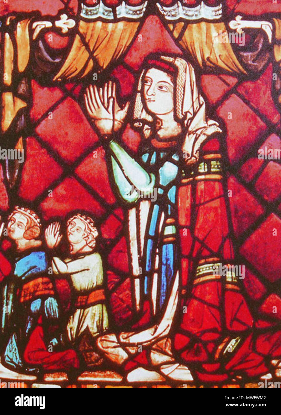 . Deutsch: Johanna von Pfirt Čeština: Jana z Pfirtu . 14th century. Anonymous 319 Johanna von Pfirt Stock Photo