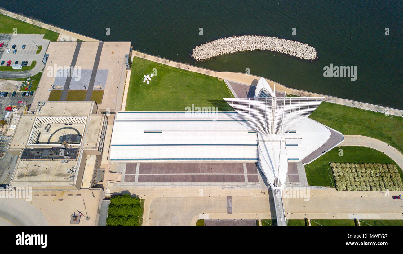 The Quadracci Pavilion, Milwaukee Art Museum, Wisconsin, USA Stock Photo