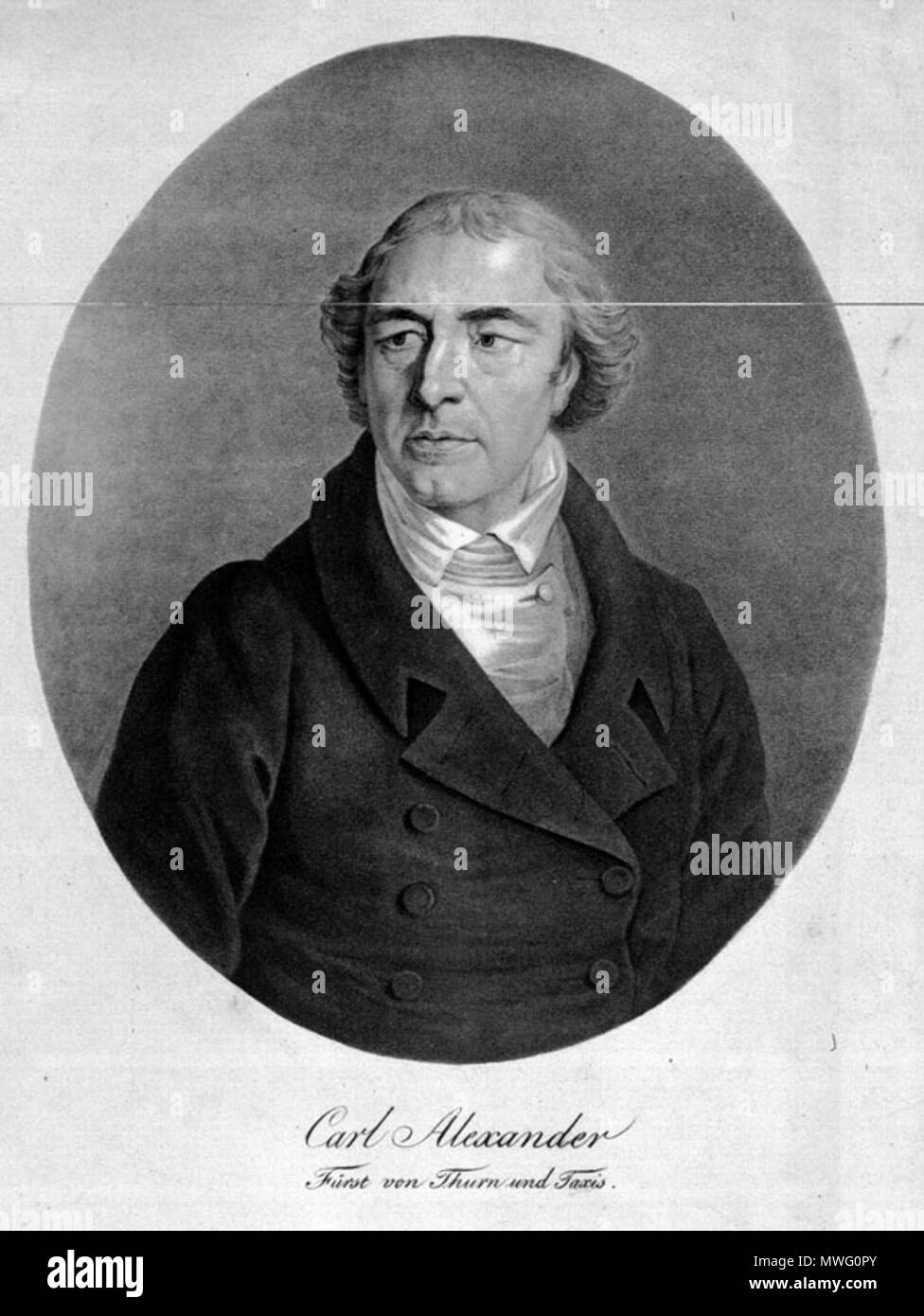 . Karl Alexander von Thurn und Taxis (1805 - 1827) . Commons upload by Michael Romanov 18:20, 25 July 2007. User Känsterle on nl.wikipedia 337 KAvTuT Stock Photo
