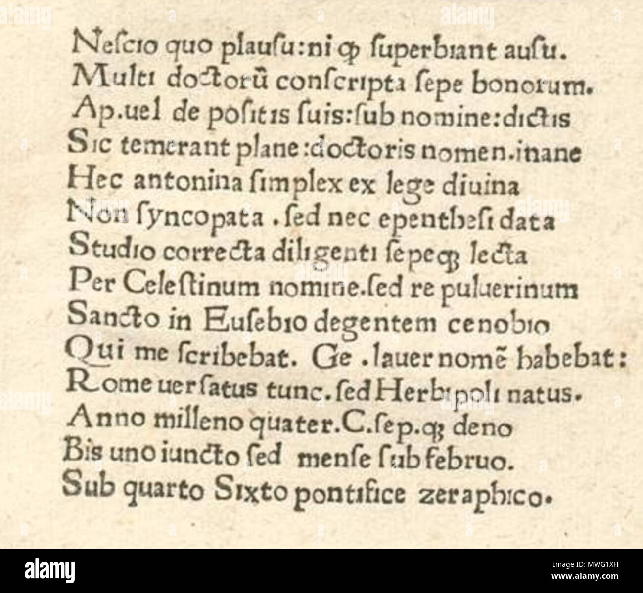 Kolophon . Deutsch: Kolophon der Inkunabel GW 2087: Antoninus von Florenz ...