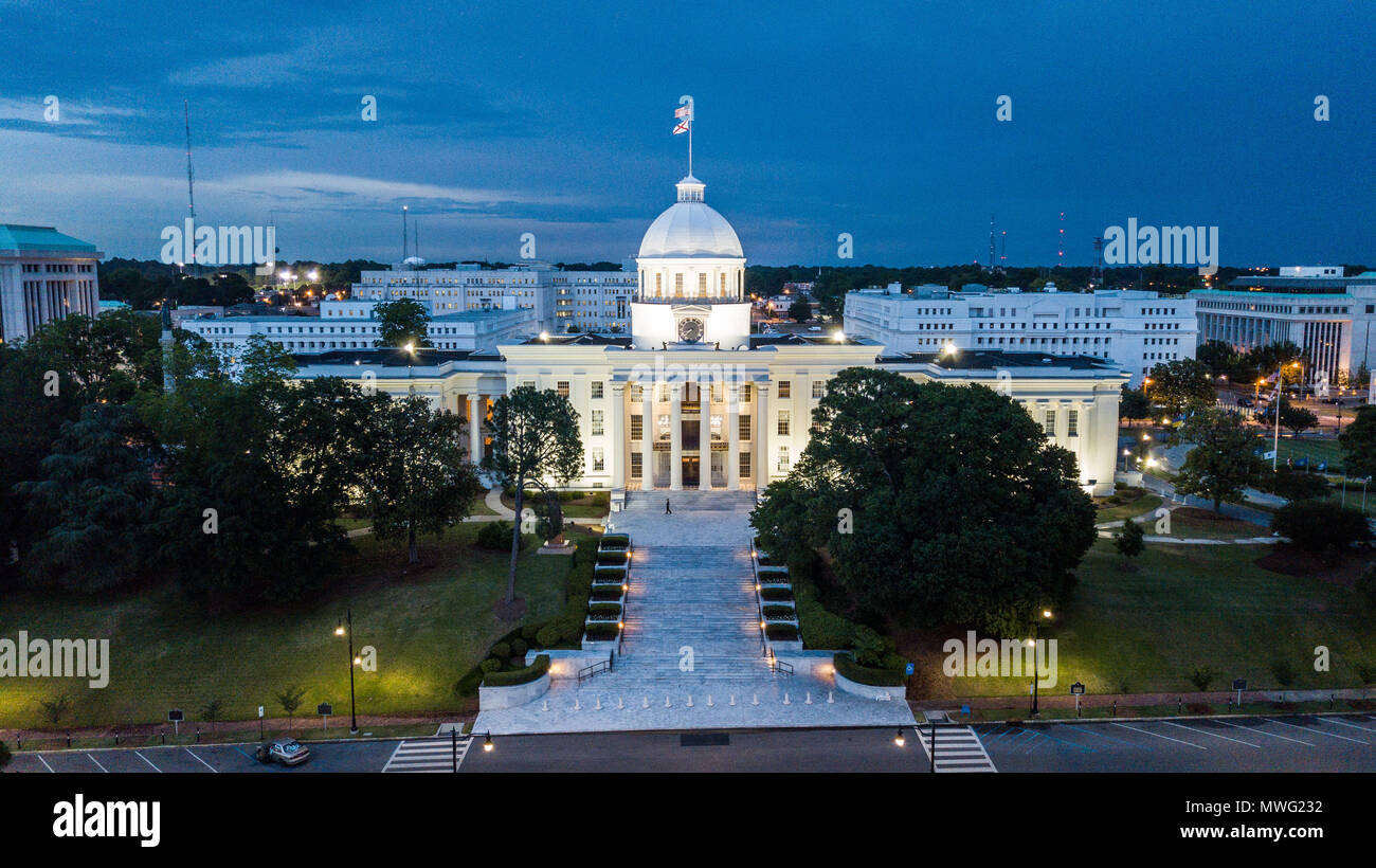 Alabama State Capitol Building, Montgomery, Alabama, USA Stock Photo