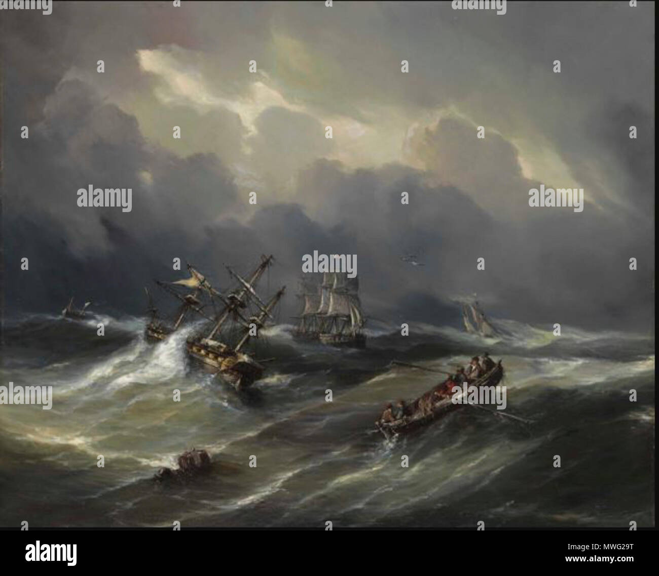 439 Navire en détresse Stock Photo