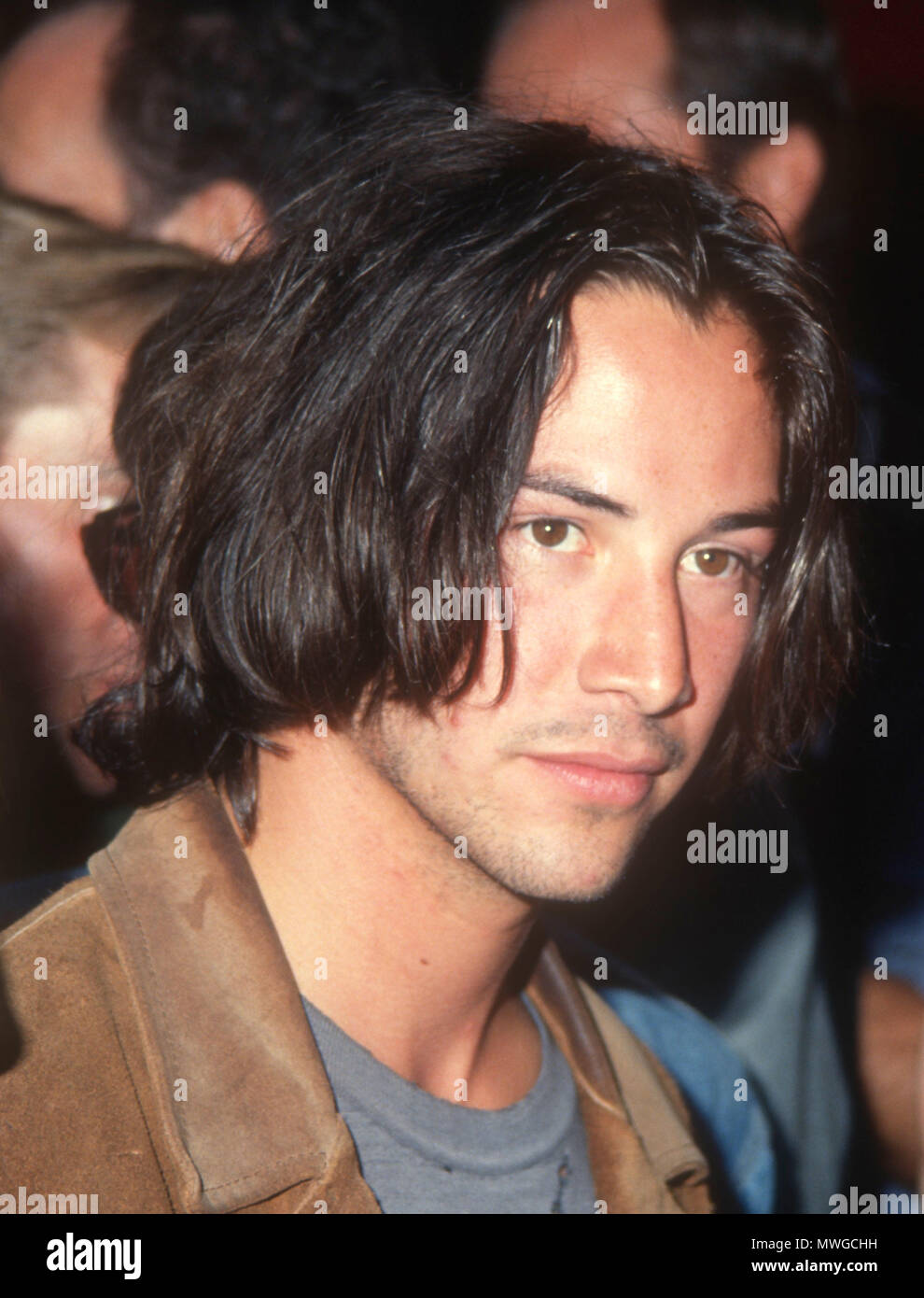 HOLLYWOOD, CA - JULY 11: Actor Keanu Reeves attends the 'Bill & Ted's Bogus Journey' Hollywood Premiere on July 11, 1991 at Mann's Chinese Theatre in Hollywood, California. Photo by Barry King/Alamy Stock Photo Stock Photo