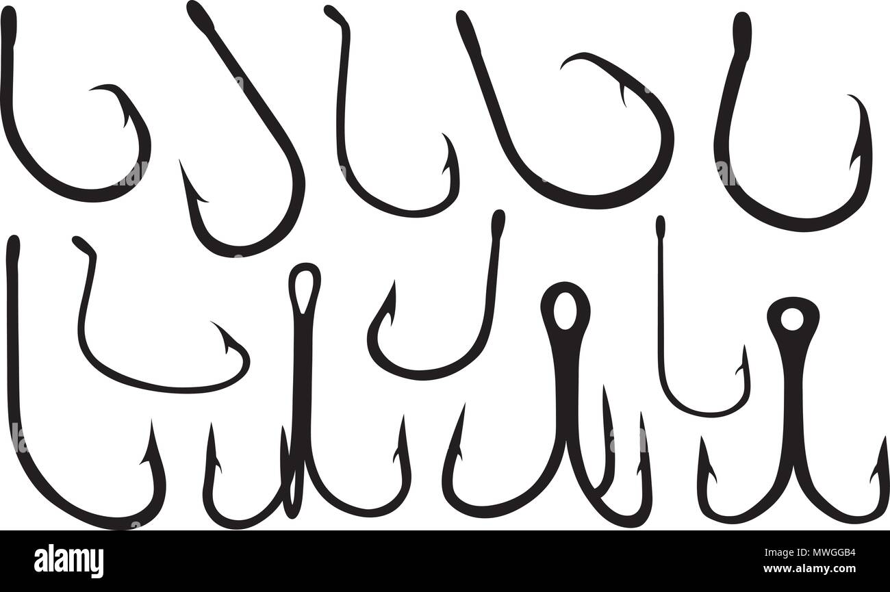Treble hooks Stock Vector Images Alamy