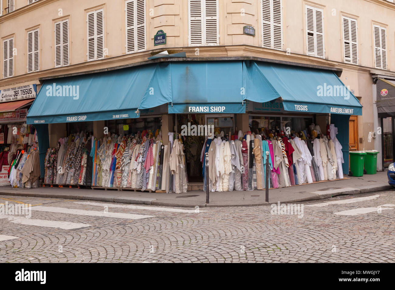 Fabric Shop, Paris, France Stock Photo Alamy