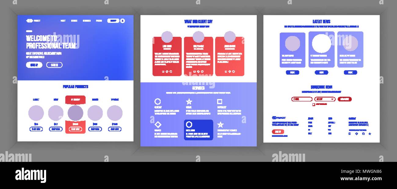 main web page design