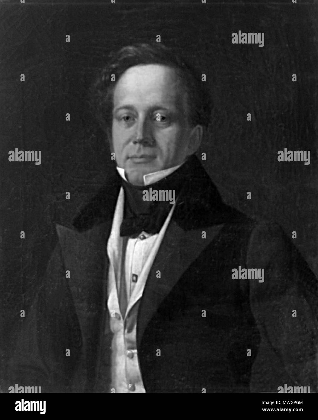 . English: Ludvig Vilhelm Henrik Krabbe (1798-1857), Danish jurist, district officer, and politician, MP . before 1857. Unknown 380 Ludvig Vilhelm Henrik Krabbe 1798-1857 Stock Photo
