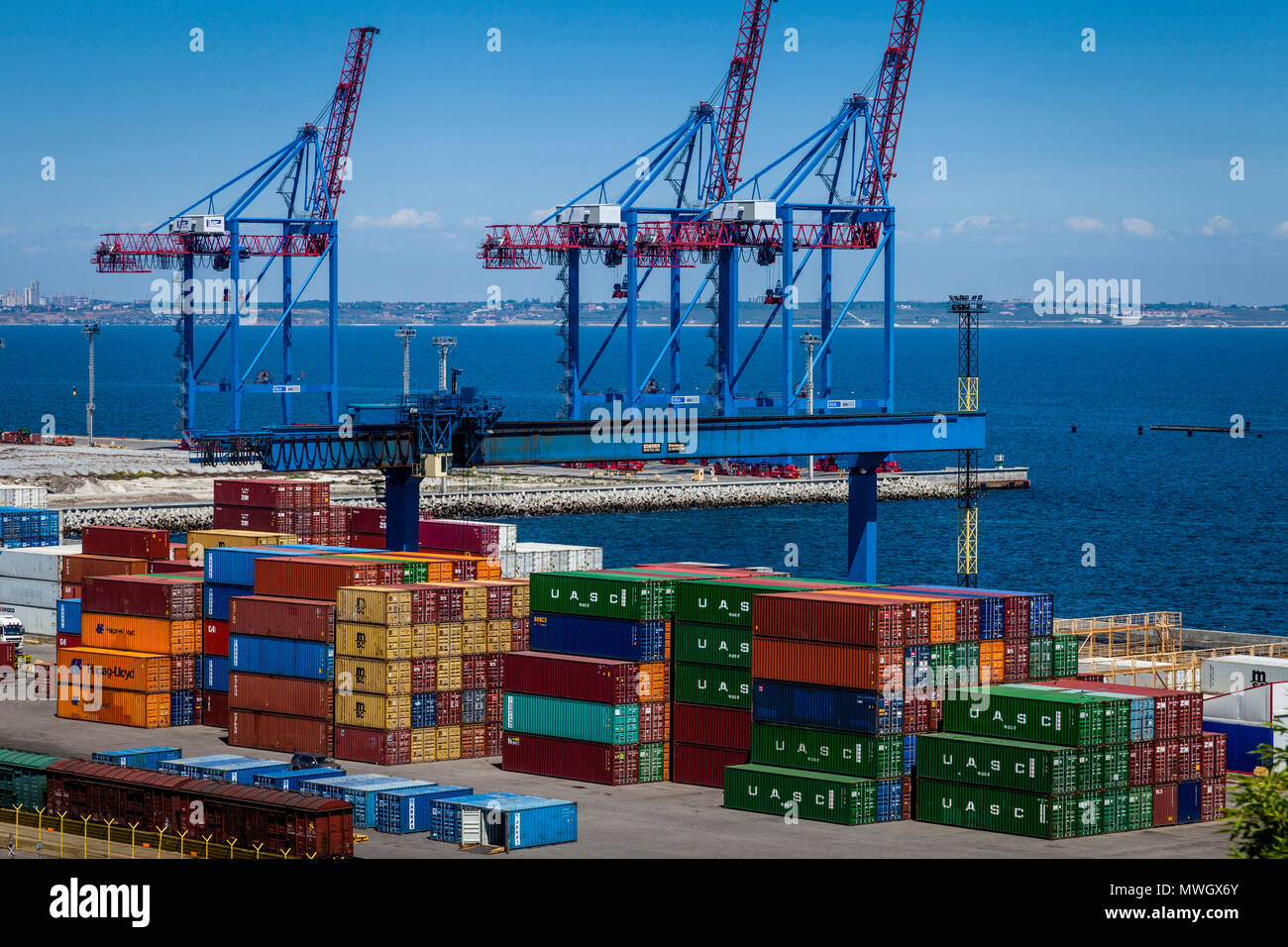 Odessa Marine Trade Port, Odessa, Ukraine Stock Photo - Alamy