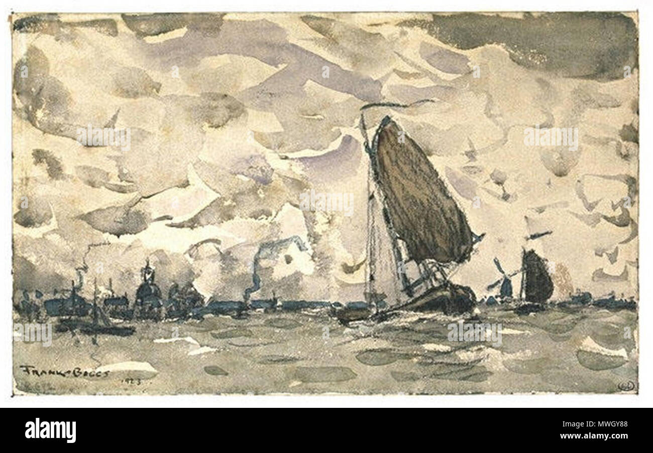 Français Marine Dessin Par Le Peintre Américain Frank