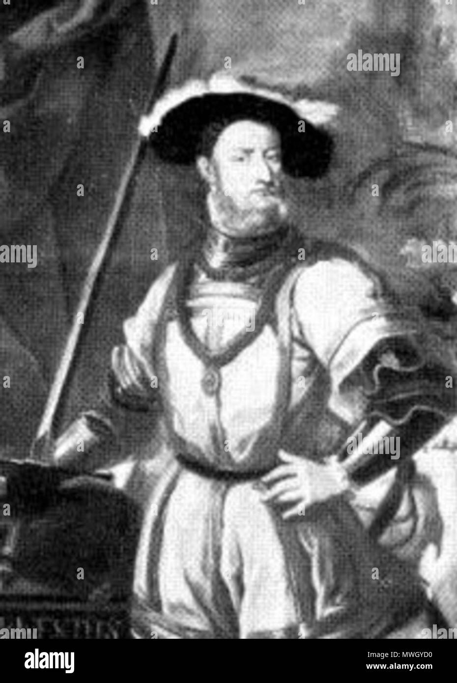 . Deutsch: Markgraf Ernst von Baden Pforzheim . Unknown date. Unknown 399 Markgraf Ernst von Baden Ausschnitt Stock Photo