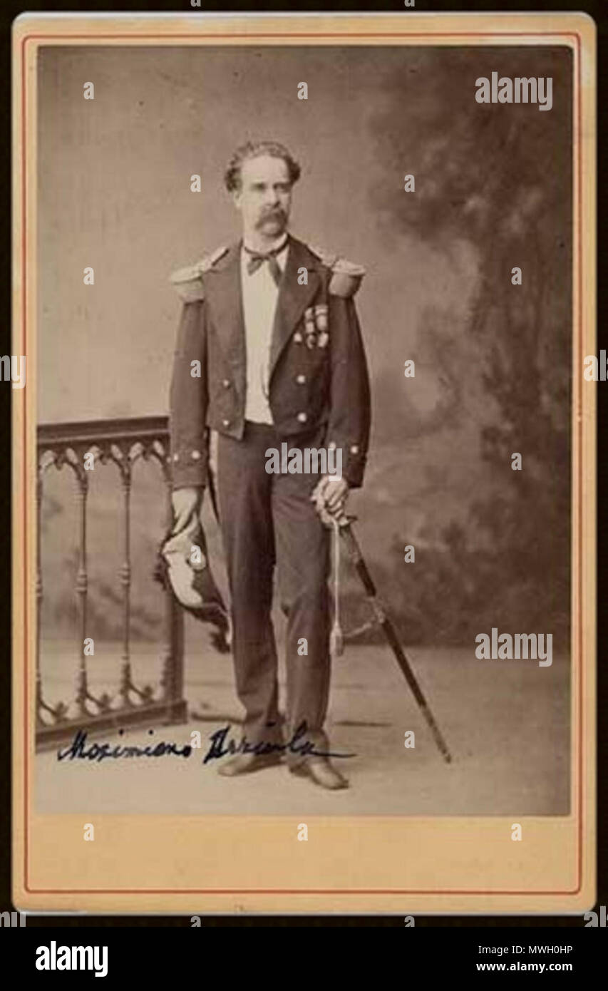 . English: Coronel Martiniano Urriola, comando la ocupacion deArequipa en 1883 . 1883. Unknown 403 Martiniano Urriola Stock Photo