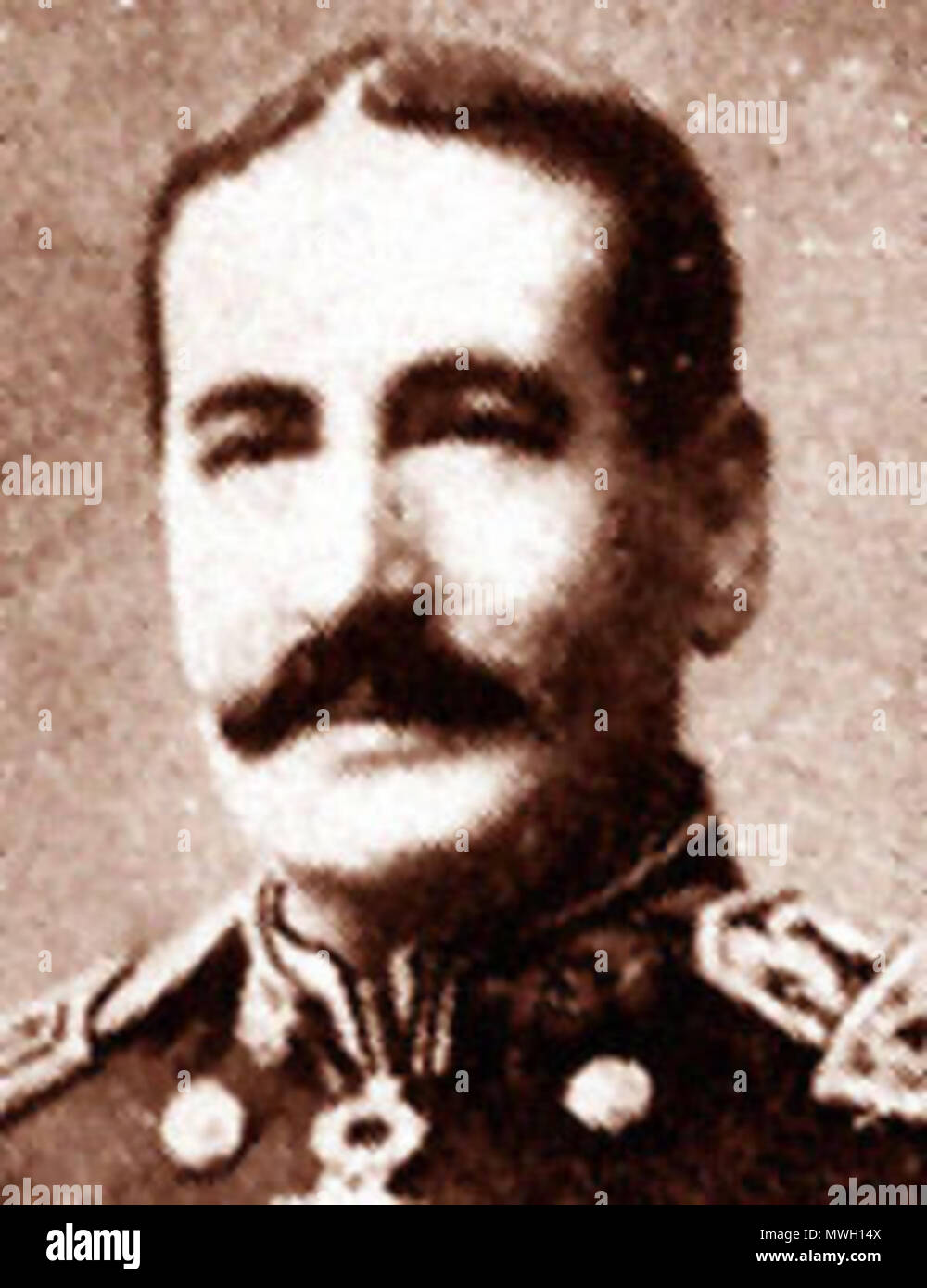 . Rear Admiral Juan Jose Latorre Benavente (Chile) . Original photographic portrait (1890s). Unknown 315 JJLatorreB Stock Photo