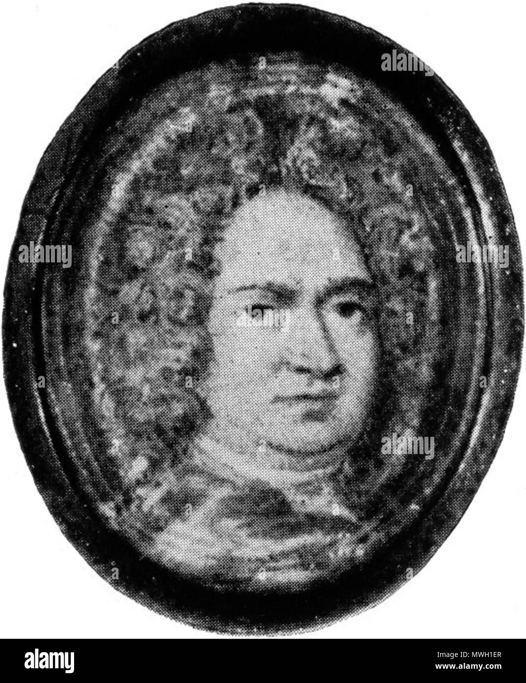 . English: Matthäus Daniel Pöppelmann (1662-1736); 3:2 cm Deutsch: Matthäus Daniel Pöppelmann(1662-1736), Baumeister; 3:2 cm . Unknown date. Unknown 407 Matthaeus Daniel Poeppelmann Stock Photo