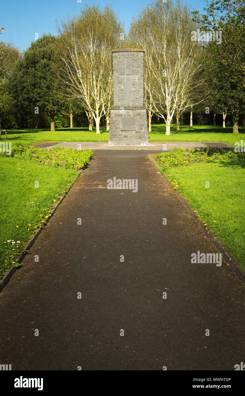 Famine memorial in Kilmallock Stock Photo