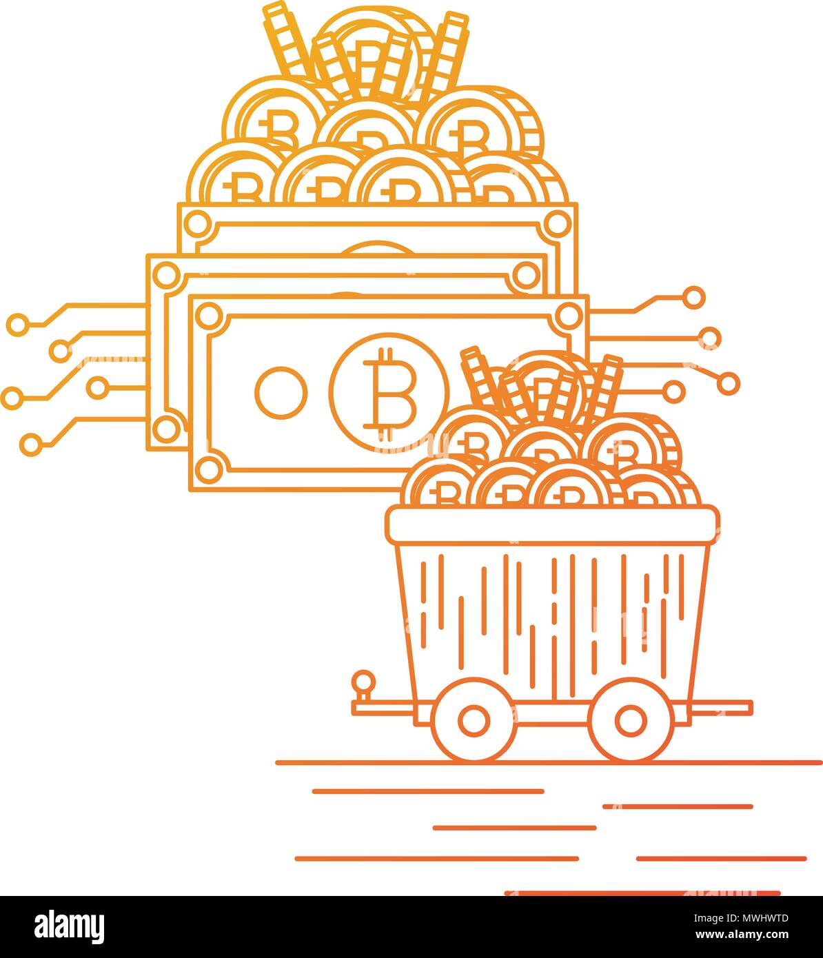 Bitcoin bill Stock Vector Images - Alamy