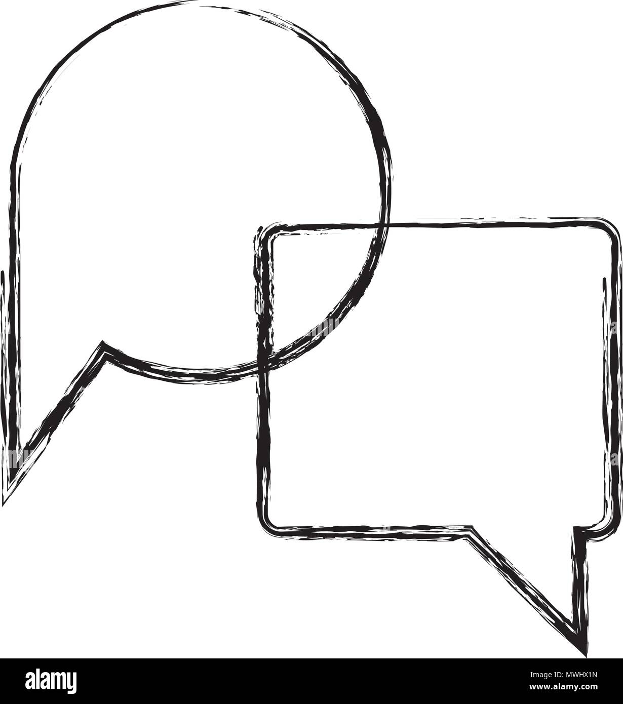 speech bubble message icon Stock Vector Image & Art - Alamy