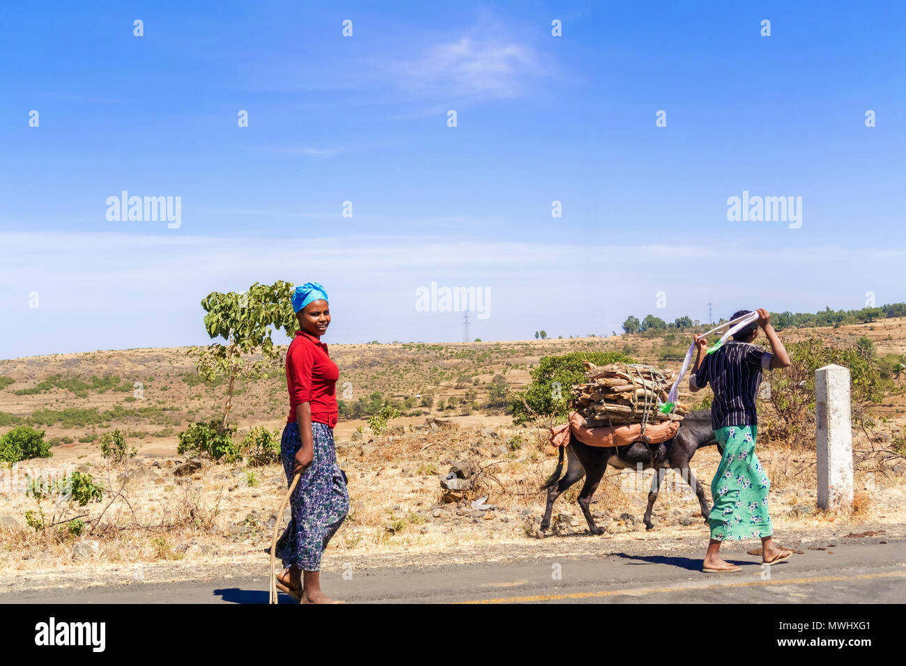 Seraba Ethiopian woman near ethiopia hi-res stock photography and images - Alamy