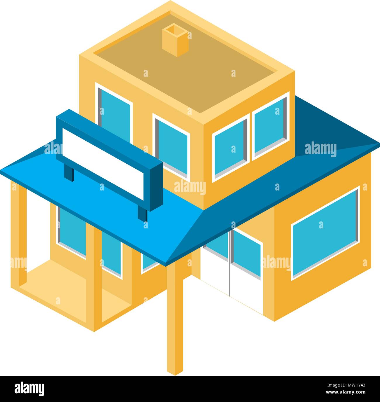 store building exterior isometric icon Stock Vector Image & Art - Alamy