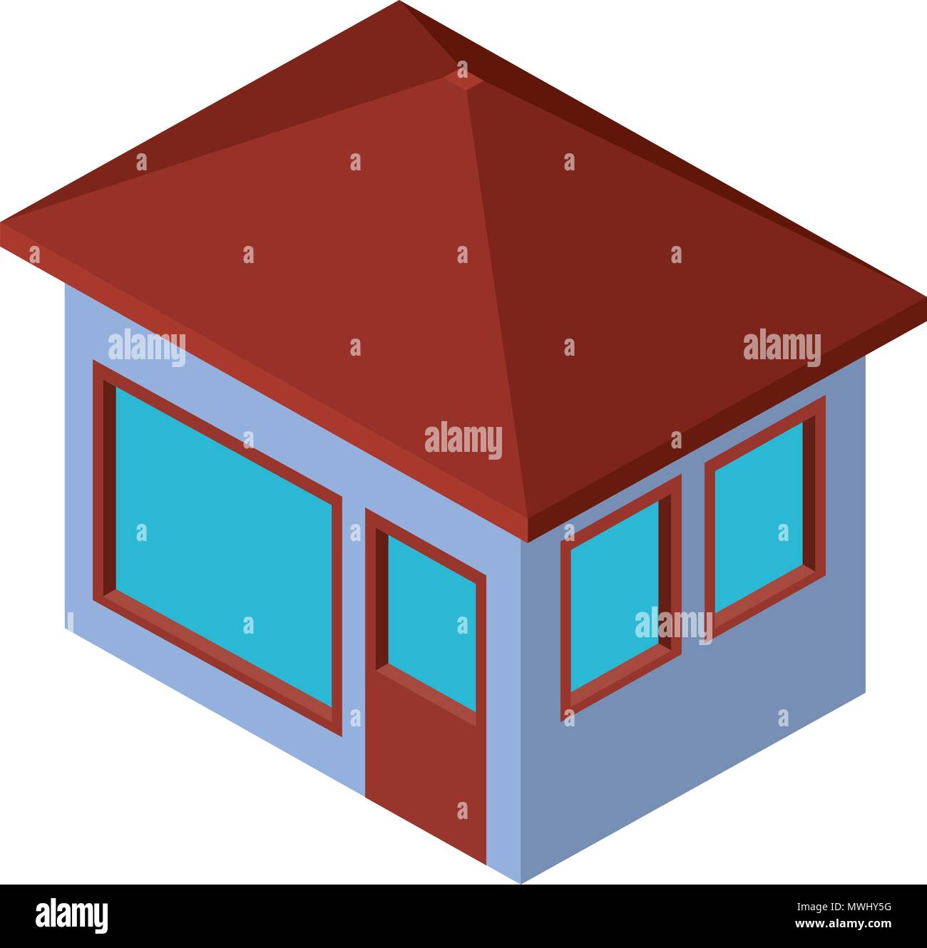 exterior house isometric icon Stock Vector Image & Art - Alamy
