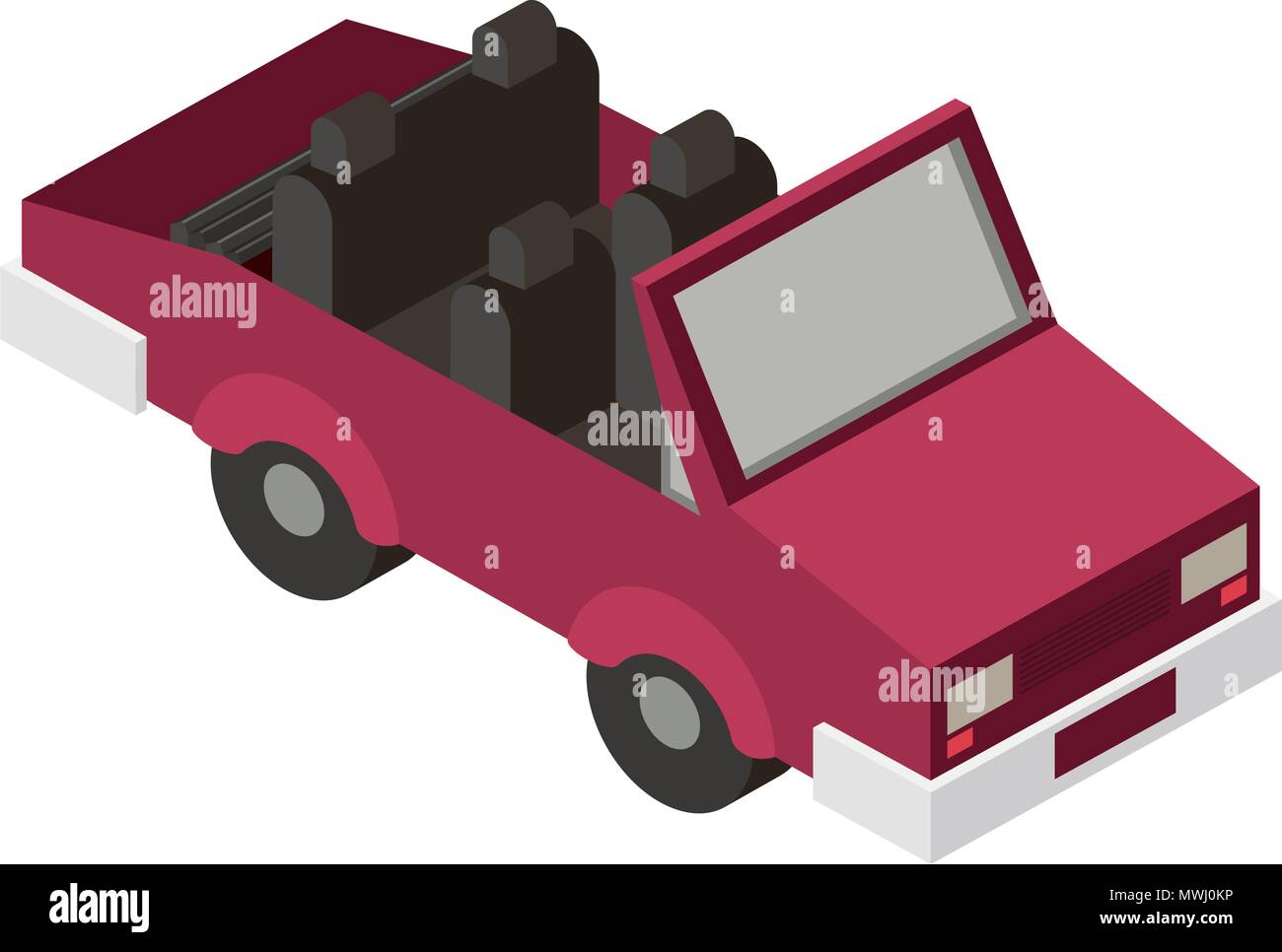 convertible car isometric icon Stock Vector Image & Art - Alamy