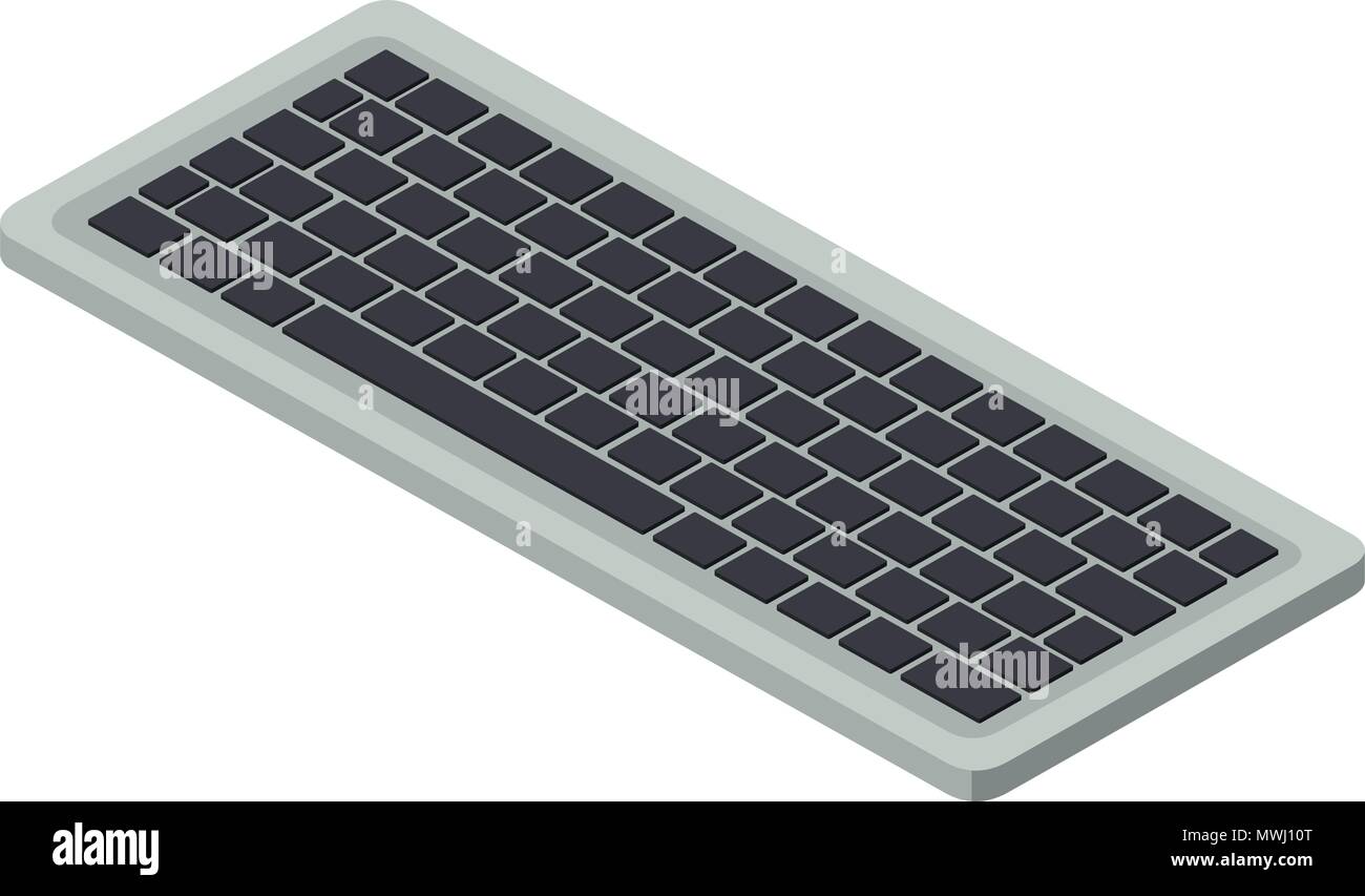 computer keyboard isometric icon Stock Vector Image & Art - Alamy
