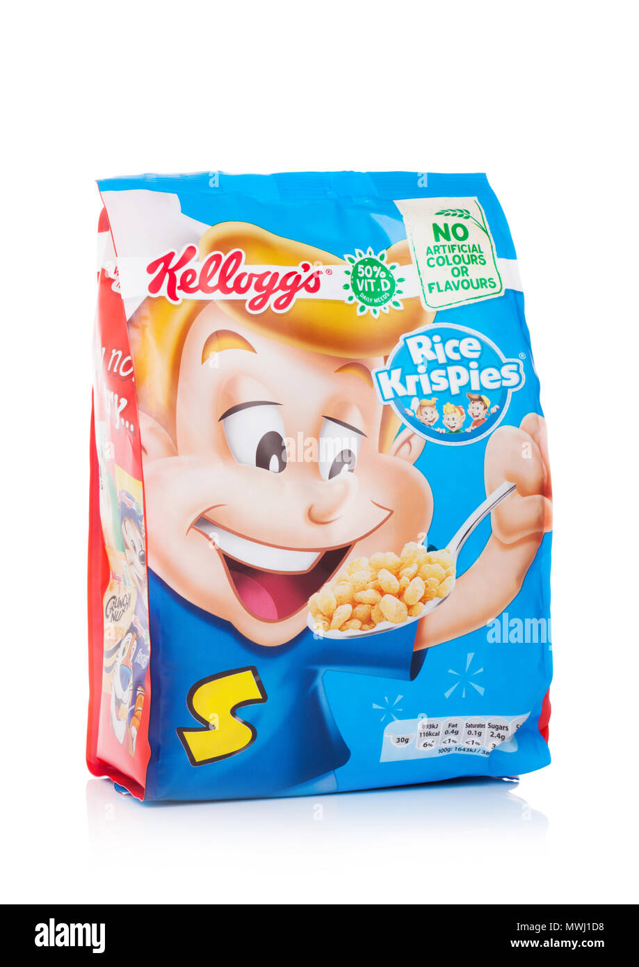 LONDON, UK JUNE 01, 2018 Pack of Kellogg's Rice Krispies Breakfast