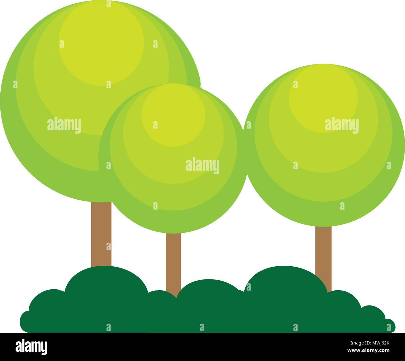 trees plants forest icon Stock Vector Image & Art - Alamy