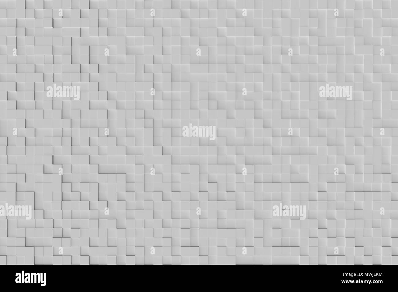 Black and White Abstract 3d Geometric Cube Background Design Pattern Stock Photo