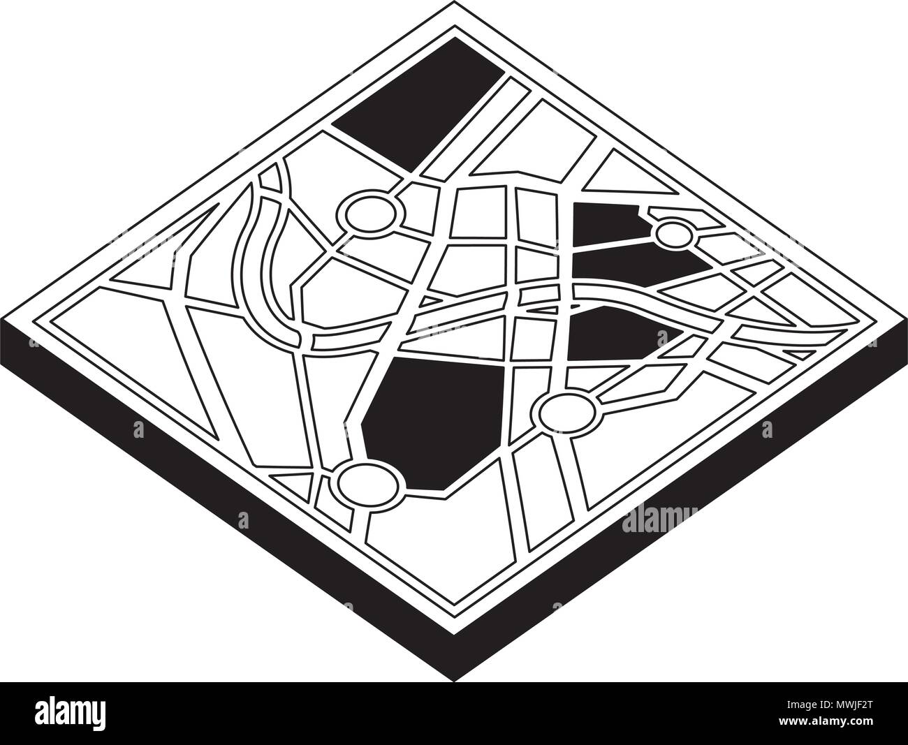 map guide isometric icon vector illustration design Stock Vector Image ...