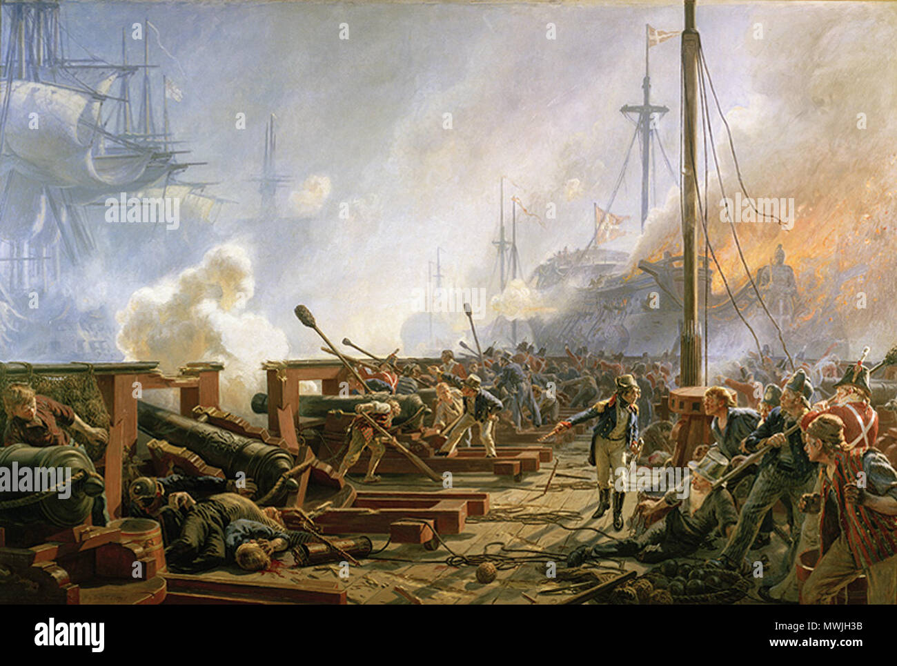 593 The Battle of Copenhagen 1801 by Christian Mølsted Stock Photo Alamy