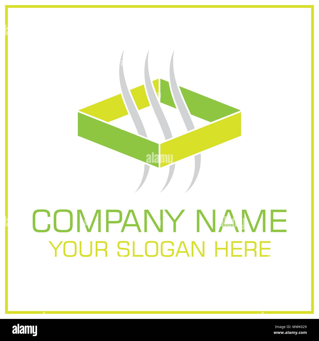 Ventilation / Air Transfer System Vector Logo for Conditioning Company Stock Vector