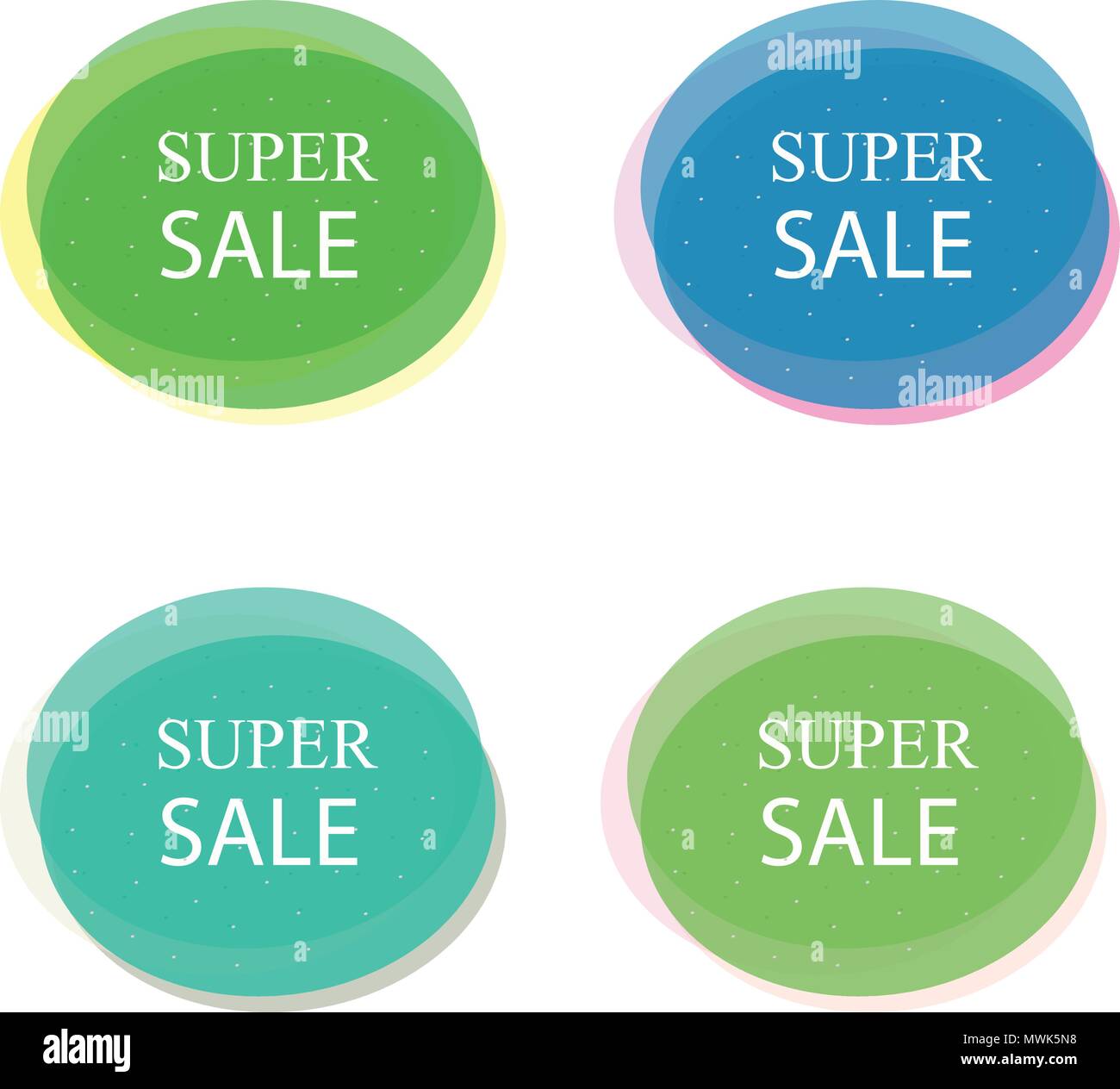 Set Of Colorful Round Abstract Banners Graphic Banners Design