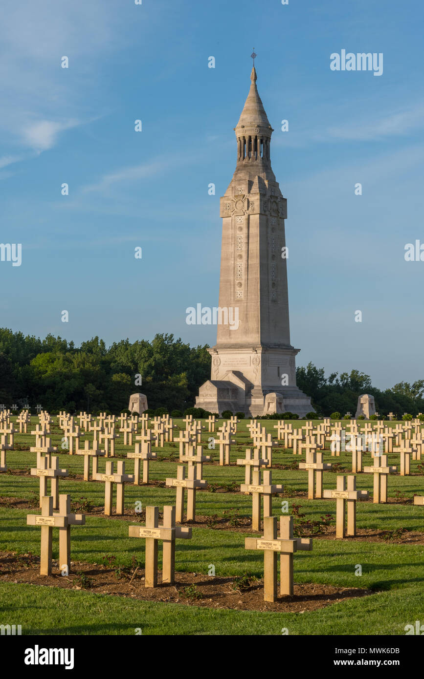 Notre Dame de Lorette French national memorial and war cemetery Stock