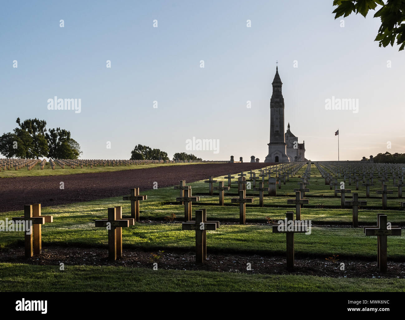 Notre Dame de Lorette French national memorial and war cemetery Stock