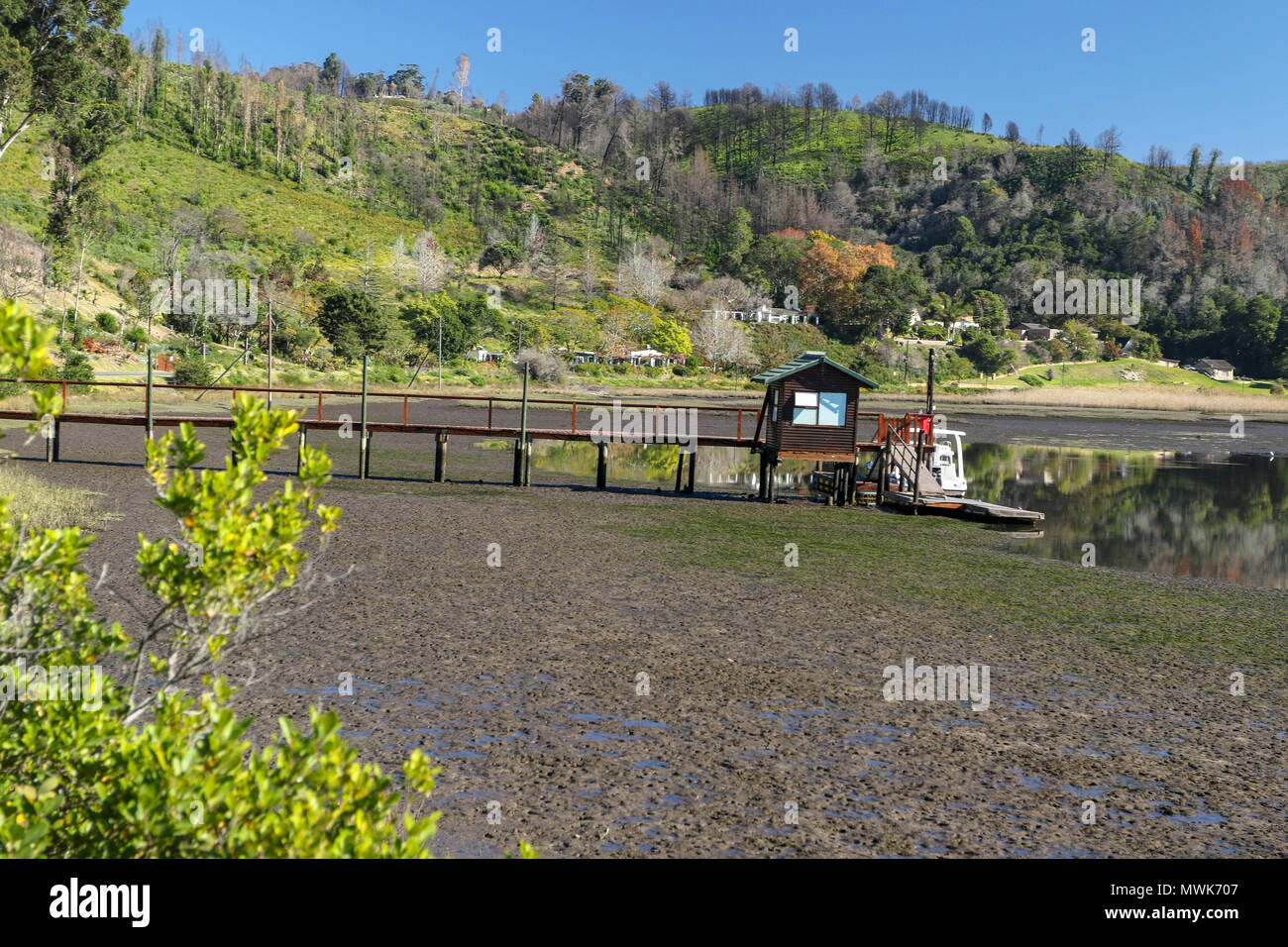 knysna estuary at low tide, garden route, south africa Stock Photo