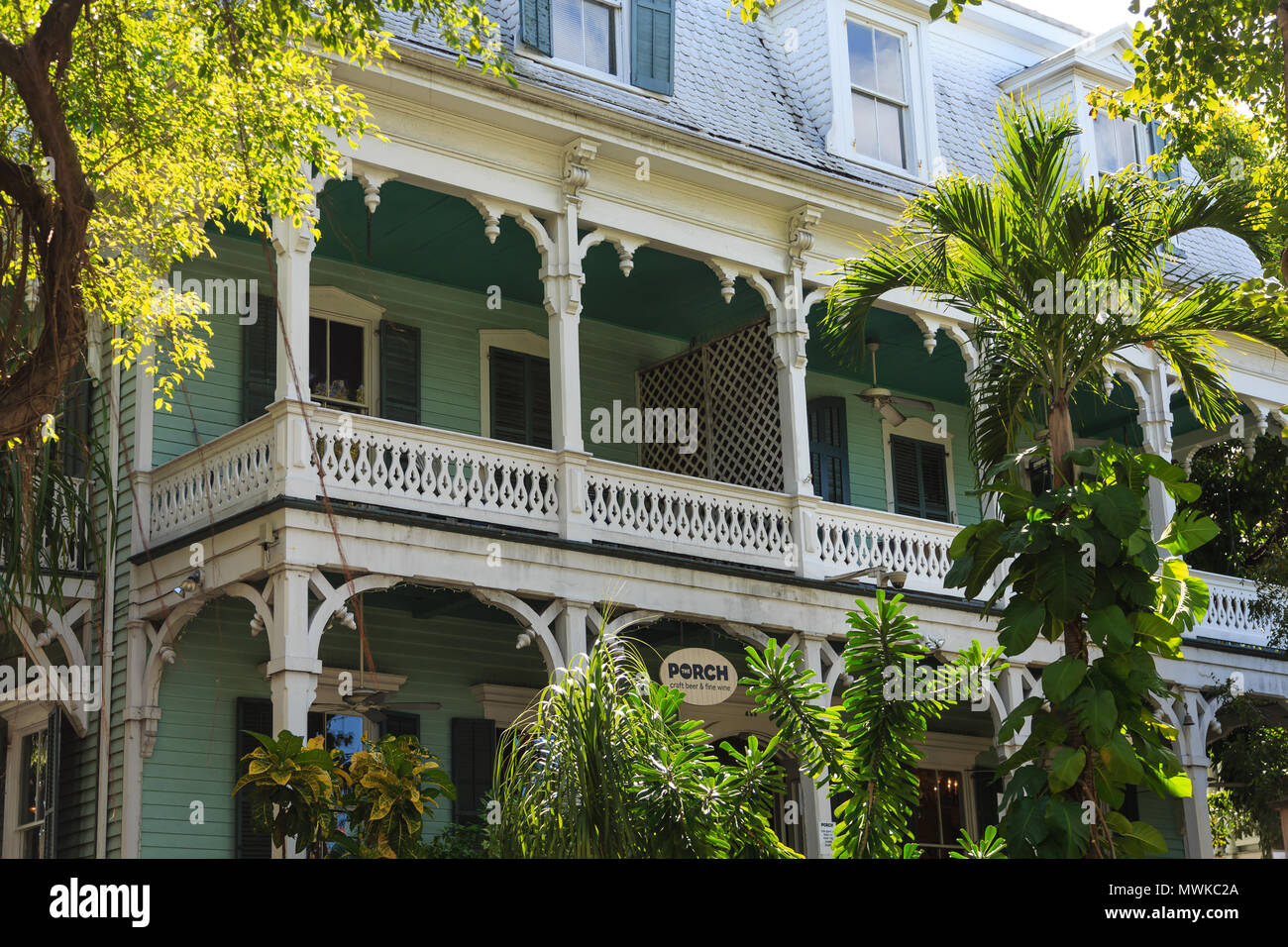 Porch Craft Beer and Fine Wines in Key West Stock Photo Alamy
