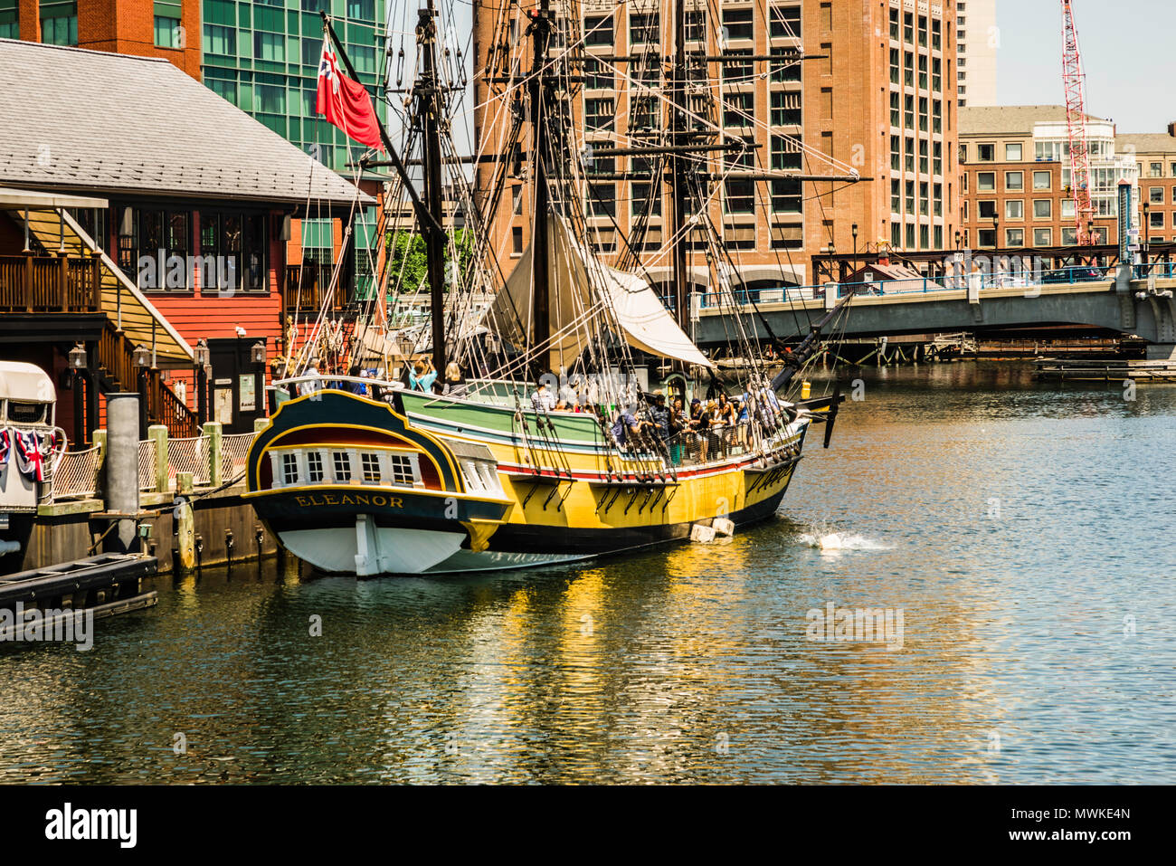 Boston Tea Party Ships & Museum Boston, Massachusetts, USA Stock Photo