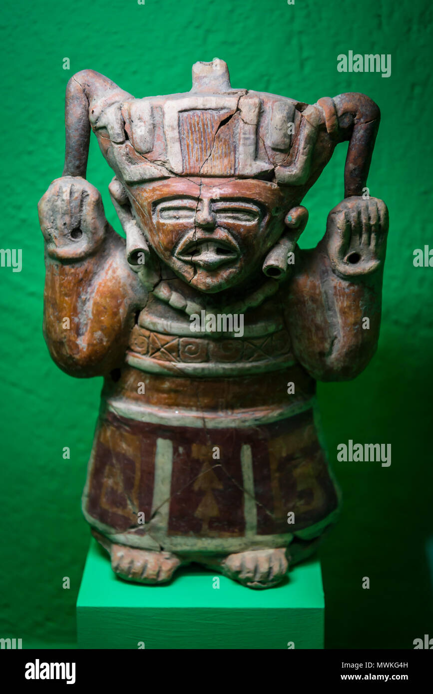 Pre-Hispanic Art Museum Rufino Tamayo, Dancer, Classic period of Veracruz, 200-700 AD, Oaxaca, Mexico Stock Photo