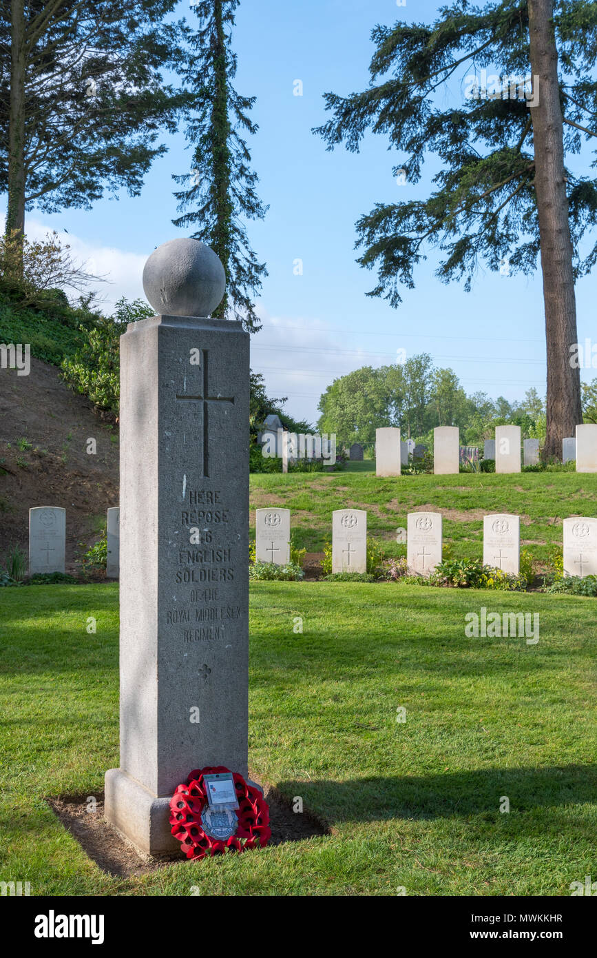 St Symphorien  Military Cemetery, near Mons Stock Photo