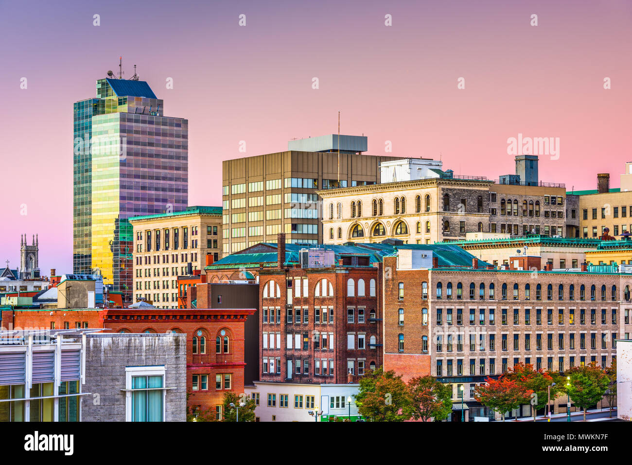 Worcester, Massachusetts, USA downtown city skyline Stock Photo Alamy