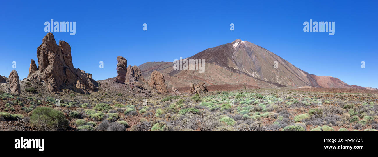 Teide with Roques de Garcia Stock Photo