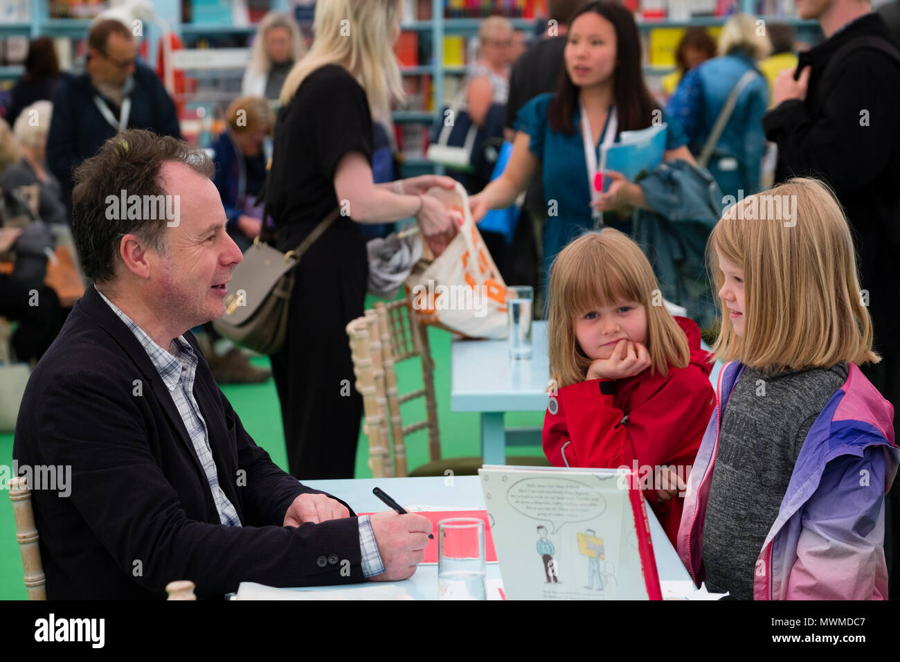 BRUCE INGMAN, writer and illustrator of books for children  At the Hay Festival  of Literature and the Arts, May 2018 Stock Photo