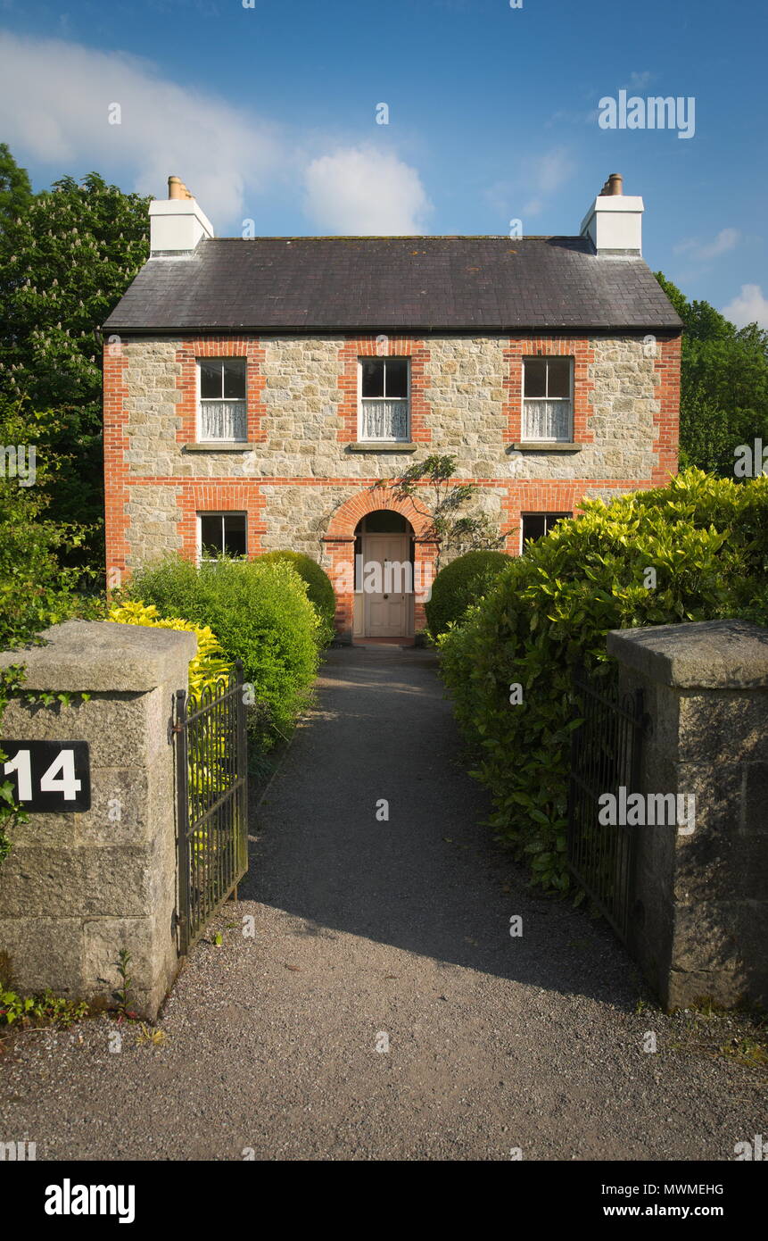 Hazelbrook house in Bunratty folk park Clare Stock Photo Alamy