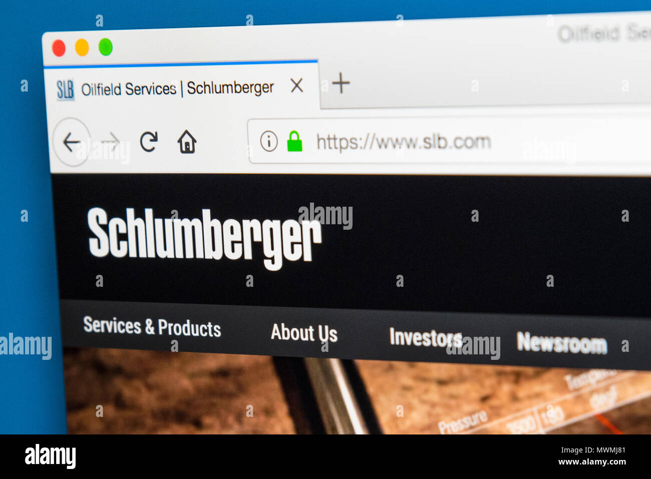 LONDON, UK MAY 31ST 2018 The homepage of the official website for