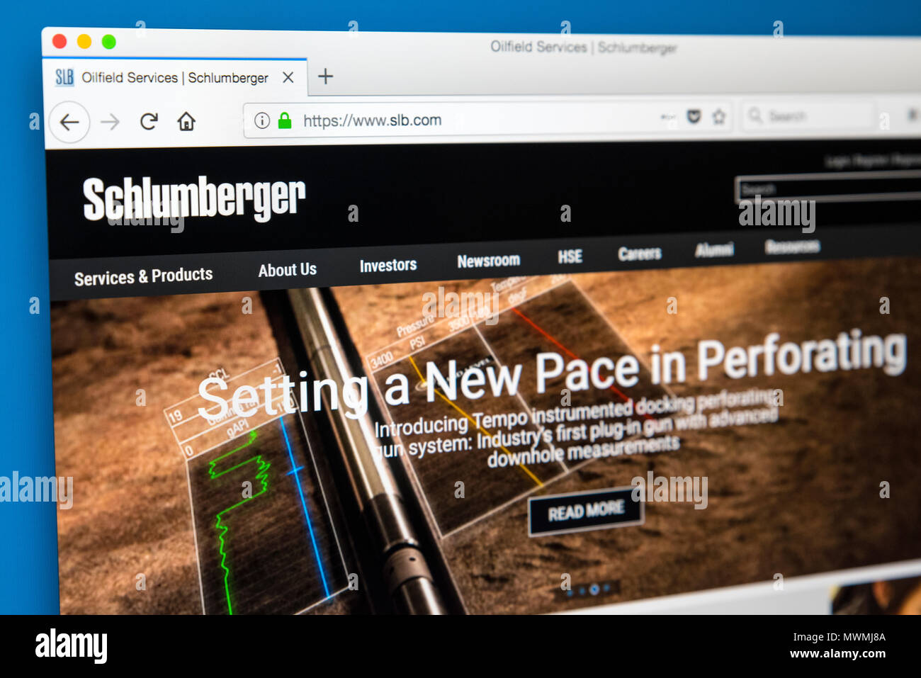 LONDON, UK MAY 31ST 2018 The homepage of the official website for