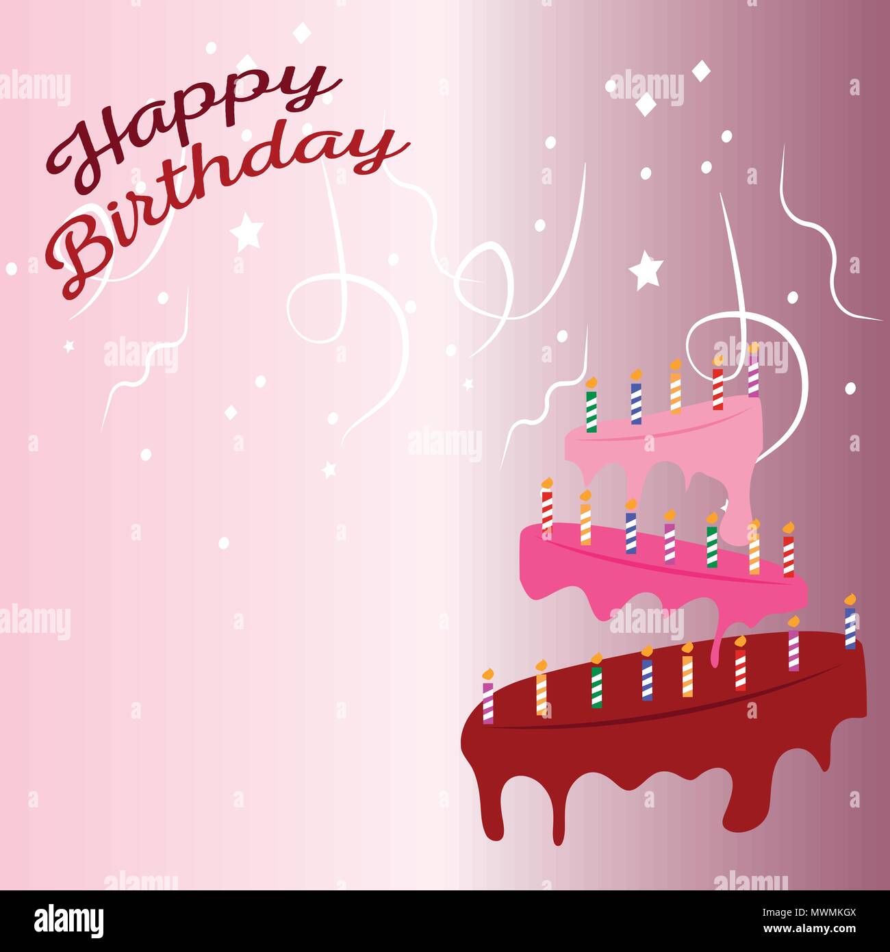 Happy Birthday Background Stock Vector Image & Art - Alamy