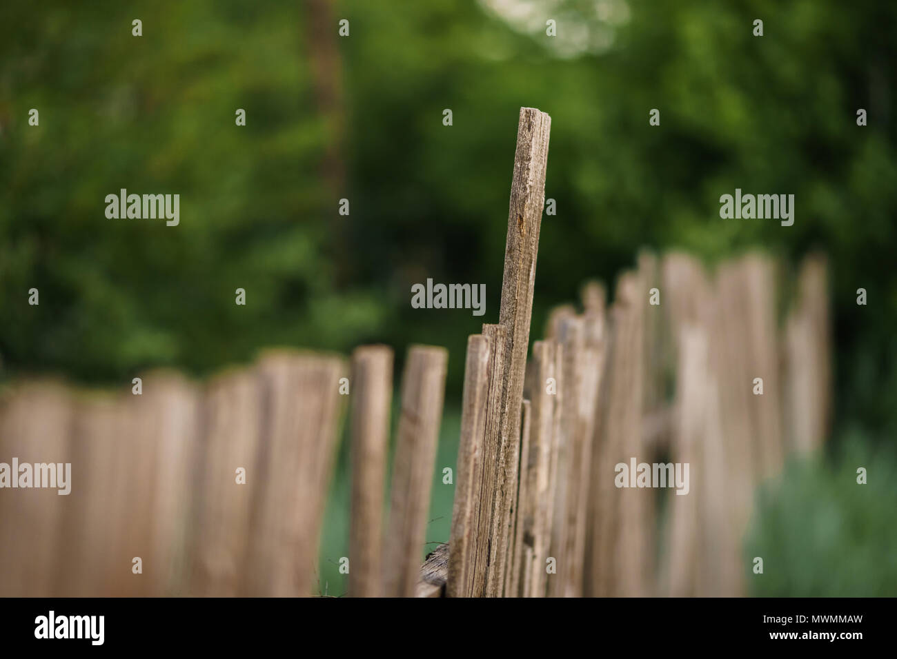 old rural wooden fence Stock Photo - Alamy