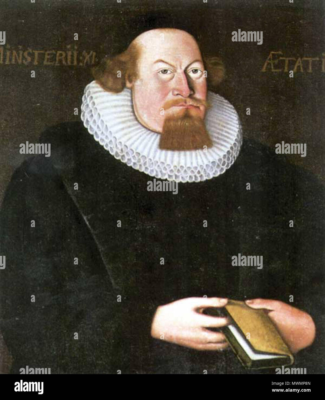 . Portrait of Petter Dass . Norsk bokmål Påstått portrett av Petter